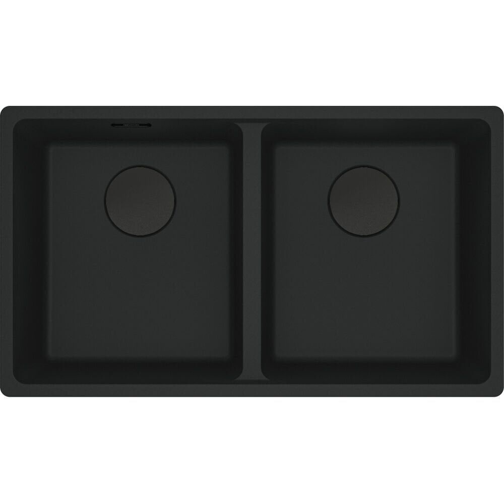 Franke Fragranit Evye Maris Mrg 120-35-35 Matt Black 2 Gözlü Damlalıksız