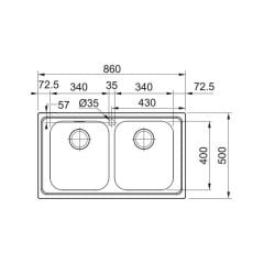 Franke Celik Evye Smart Srx 620-86