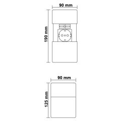 Hafele Versapad Priz P. Çelik 1 Soket / 1 Usb / 1RJ45