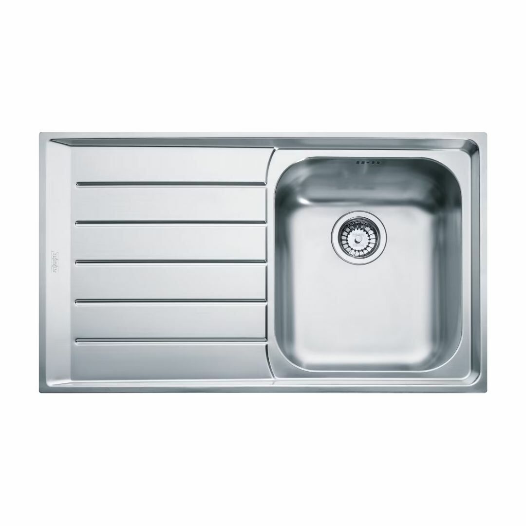 Franke Çelik Eviye Neptune NEX 211-86 1 Gözlü Tezgah Üstü ve Tezgaha Sıfır Inox Sol Damlalıklı