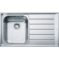 Franke Çelik Eviye Neptune NEX 211-86 1 Gözlü Tezgah Üstü ve Tezgaha Sıfır Inox Sağ Damlalıklı