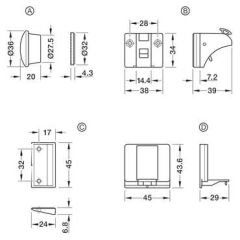 Hafele Magnet Mıknatıslı Kapak Kilit
