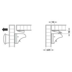 Hafele Magnet Mıknatıslı Kapak Kilit
