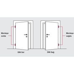 Hafele Yaprak menteşe p.çelik 201 100x82mm Sol