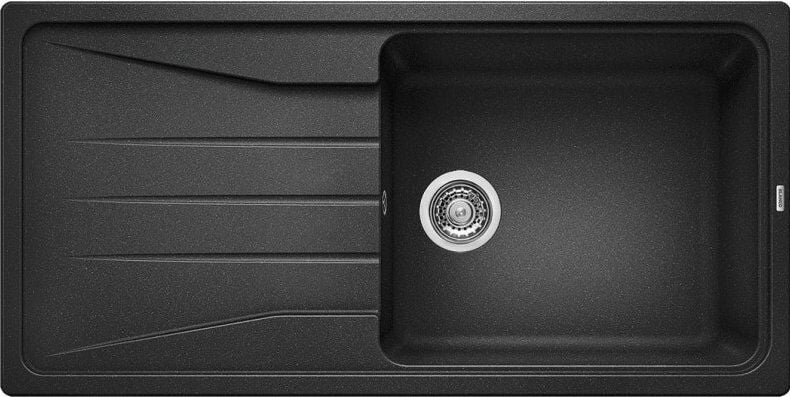 Blanco Granit Evye Blanco Sona XL 6S Tezgah Üstü Tek Gözlü Damlalıklı Anthracite