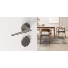 Hafele TIFFANY Kol seti (wc) titanyum