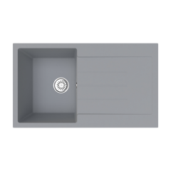 Vantole Granit Eviye Tek Göz Damlalıklı Gri