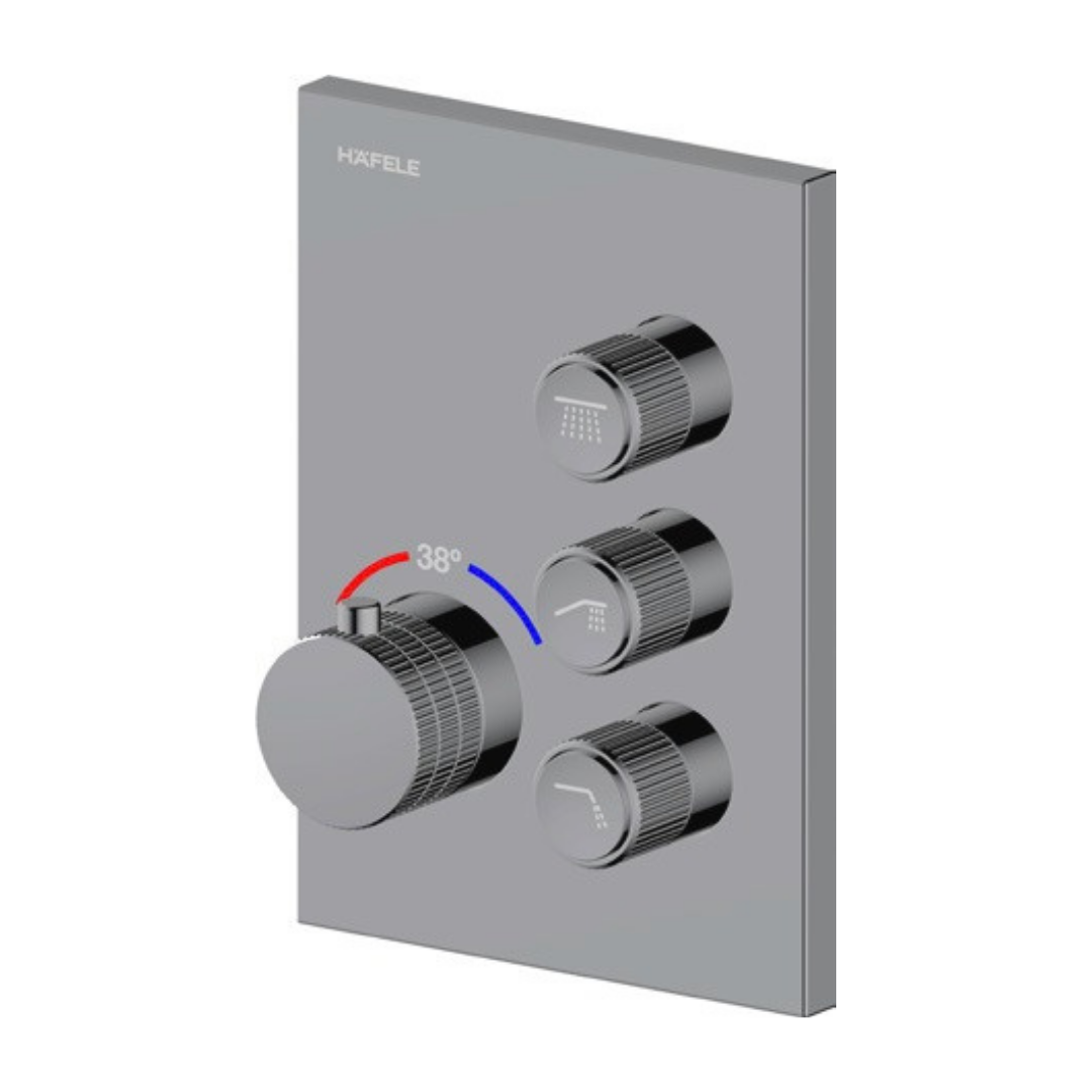 Hafele Mastermix S 3F Ankanstre Banyo Bataryası 3 Fonksiyonlu Titanyum