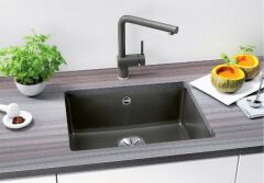 Blanco Granit Eviye Tezgah Altı Subline 500-U Tek Gözlü Anthracite