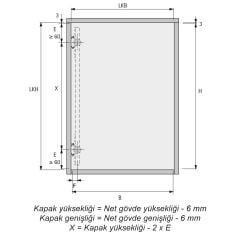 Kapak Mekanizması Pivot 30 cm (Tv-Dolap-Ünite vb İçin)