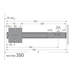 Kapak Mekanizması Pivot 35 cm