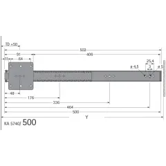 Kapak Mekanizması Pivot 50 cm