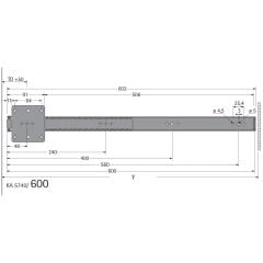 Kapak Mekanizması Pivot 60 cm