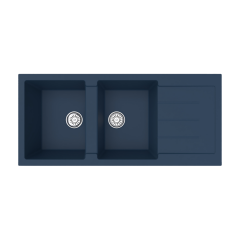 Vantole Granit Eviye 2 Göz Damlalıklı Antrasit