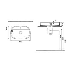Hafele Banyo Lavabosu Milagro OB Mat Vizon