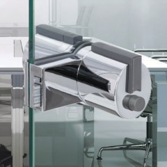 Hafele Forma Cam Kapı Topuz Kilit Seti Ofis Tipi Mat Krom