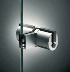 Hafele Forma Cam Kapı Topuz Kilit Seti Ofis Tipi Mat Krom