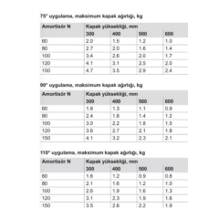 Hafele Runa Gazlı Piston 100N Antrasit