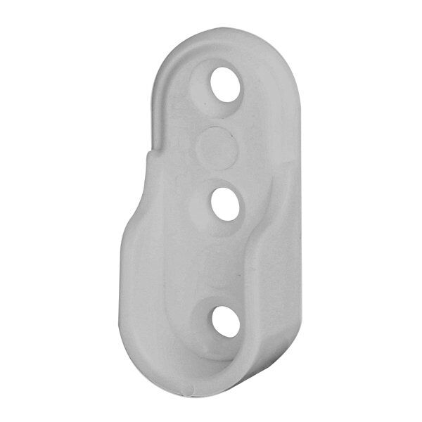 Hafele Askı Borusu Flanşı Oval Açık Gri Plastik 21,4Mm (10 Adet)