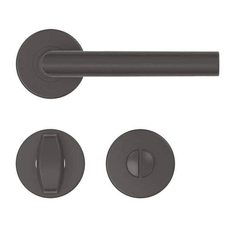 Hafele HERMA Kol seti (WC) mat siyah