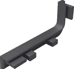 Hafele STRIATA-II-L Yan Kapak Seti Mat Siyah