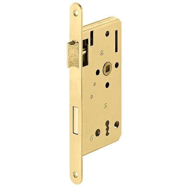 Hafele Gömme Kilit Oda Tipi (CB) 55/20mm, Parlak Pirinç Renk