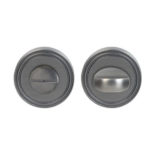 Hafele Wc Yuvarlak Kapı Kolu Rozet, Antik Gümüş Renk