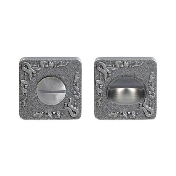 Hafele Wc Kare Kapı Kolu Rozet, Antik Gümüş Renk