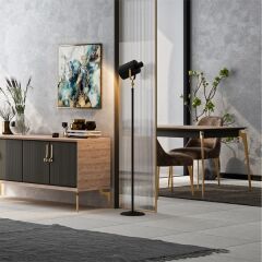 Hafele Pose Mobilya Ayağı, Mat Siyah 200 Mm