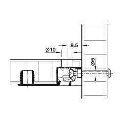 Hafele Bağlantı Vidası M4x10mm (100 Adet), Nikel Kaplama