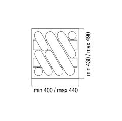Hafele Nuvola Çatal Kaşıklık Gümüş Renk, 44x49cm