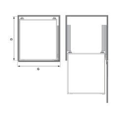 Hafele Pasto Çekmece Sepeti,600Mm,Antrasit