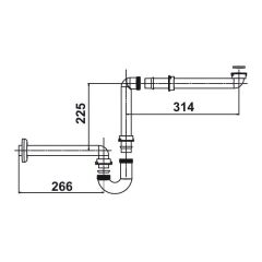 Hafele Z Lavabo Sifonu Plastik Beyaz
