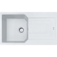 Franke Granit Eviye Tek Gözlü Damlalıklı UBG 611-86 Bianco