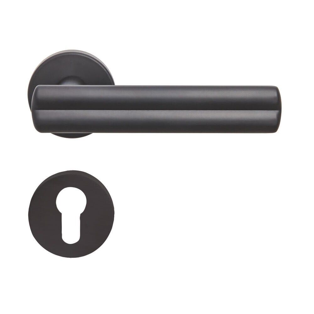 Hafele FLAME PC (Barelli Tip) Mat Siyah Renk Kapı Kolu