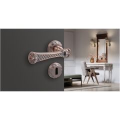 Hafele SARA PC (Barelli Tip) , Antik Gümüş Renk Kapı Kolu