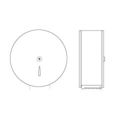 Hafele Tuvalet Kağıtlığı Sanayi Tipi Rulo Paslanmaz Çelik Renk