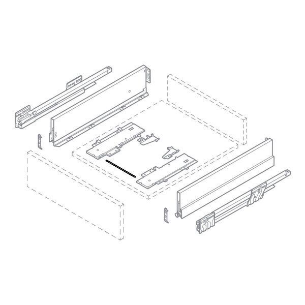 Hafele Matrıx Box P Senk. Çubuğu, 1200Mm