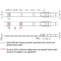 Hafele Led2063 Şeritled 12V,4.8W/M,2700K,5M