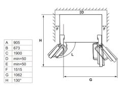 Hafele MAXIMA Solo Buzdolabı 4 Kapı 90cm Inox