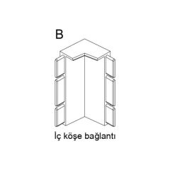 Hafele BASEBOARD İç Köşe Bağlantı 10'lu Paket