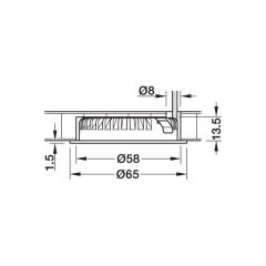 Hafele Led2094 Spot 12V/2,5W 3000K, Siyah
