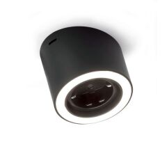 Hafele Ring Aydınlatmalı Priz Siyah