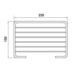 Hafele Tekli Süngerlik Droy Dikdörtgen Parlak Rose