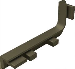 Hafele STRIATA-II-L Yan Kapak Seti Antik Bronz