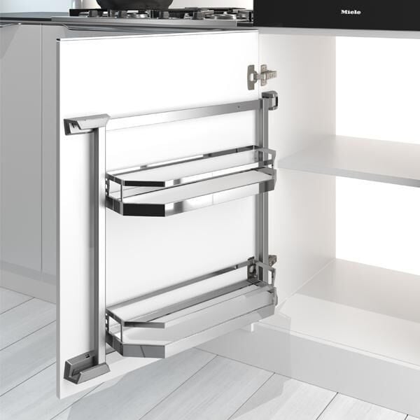 Hafele Tandem Side 600/600mm A.Style Krom/Beyaz