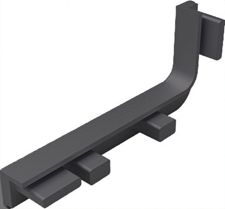 Hafele STRIATA-II-L Yan Kapak Seti Mat Siyah