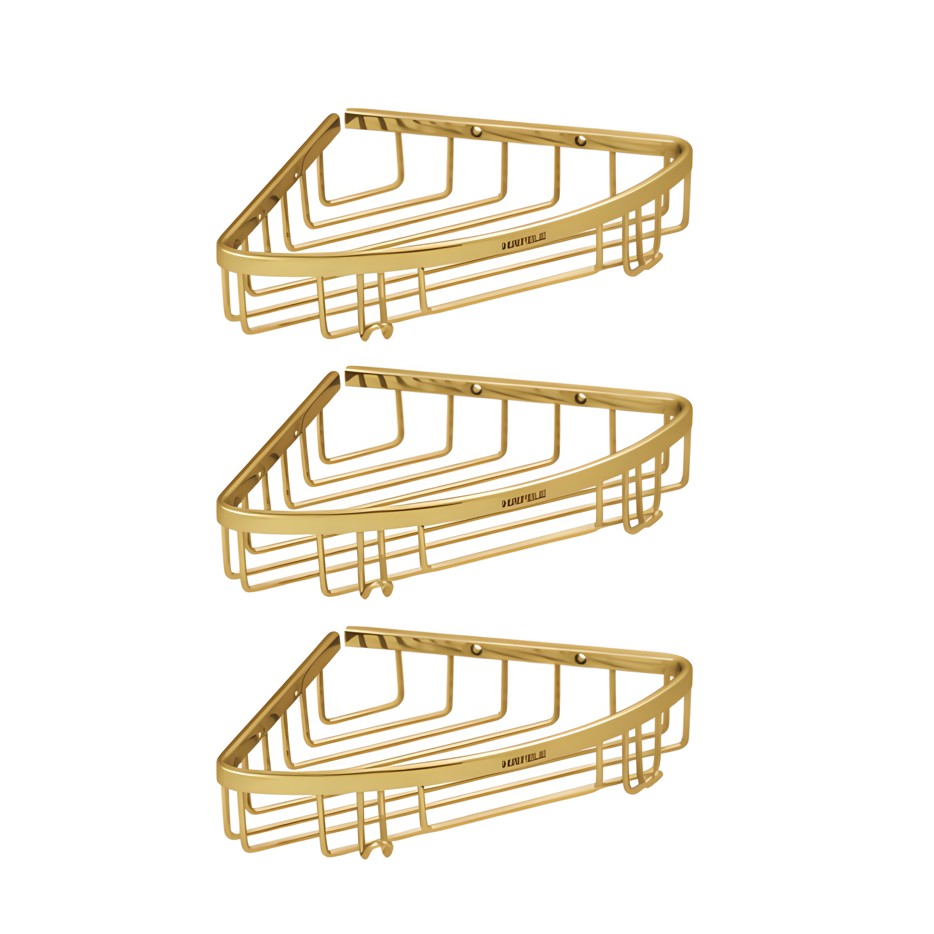 Hafele Köşe Süngerlik Üçlü Holk Parlak Altın