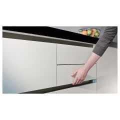 Hafele STRIATA-II-U Profil Kulp Mat Krom 4200mm