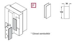 Hafele Koruma Levhaları CDH80K için 2mm